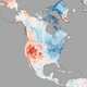 Illustration for article titled Unusual Land Temperatures Reveal A Winter Of Stark Contrasts